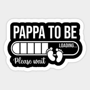 Pappa To Be Please Wait Happy Fathers Day Sticker